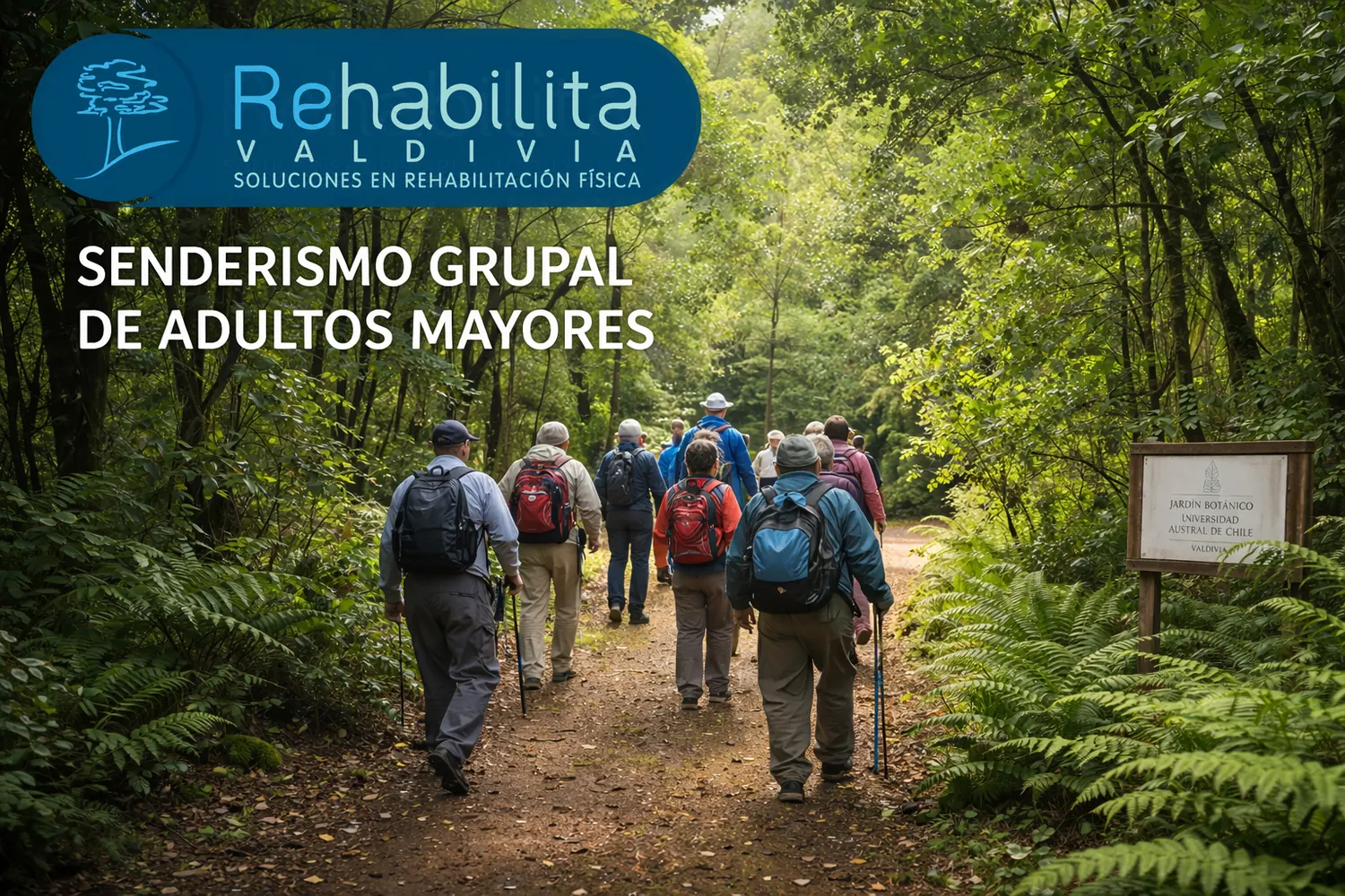 Adultos mayores realizando actividad física de equilibrio al aire libre